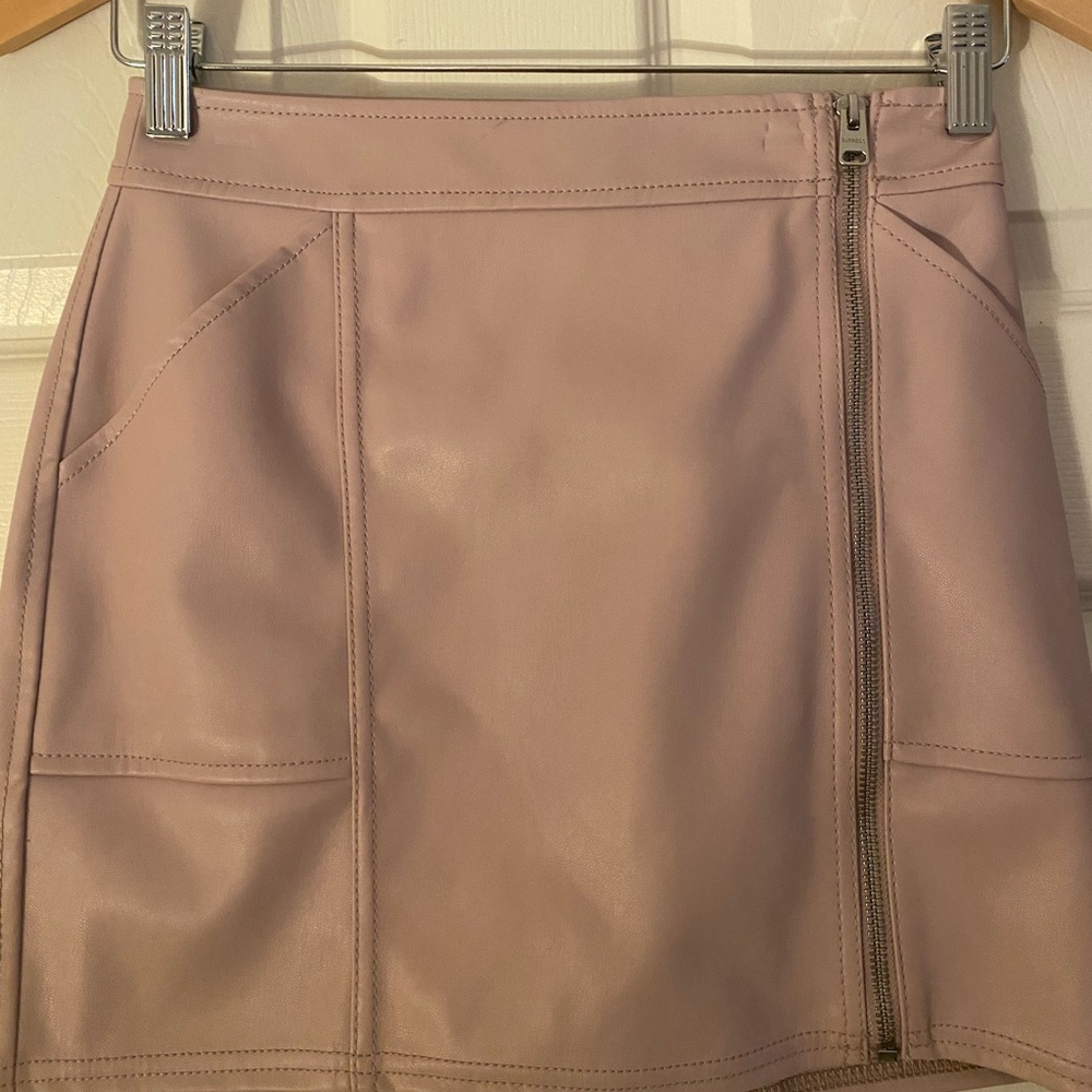 Faux Leather Skirt